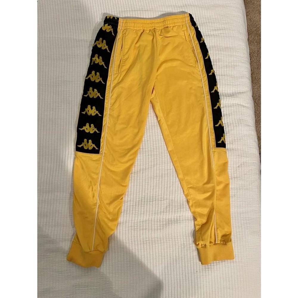 Vintage Y2K Kappa Track Pants - Mens Large Yellow